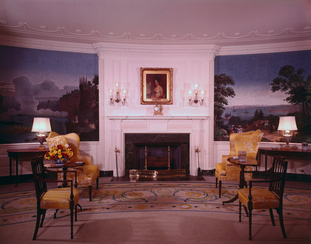 Detail of Interior of White House Diplomatic Area by Anonymous