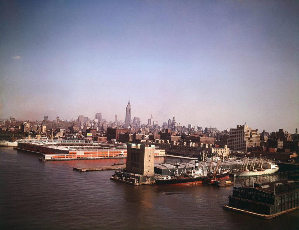 Detail of Wharf near Lower Manhattan by Anonymous