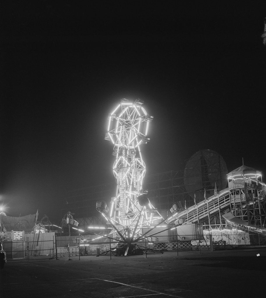 Detail of Amusement Park Rides by Anonymous