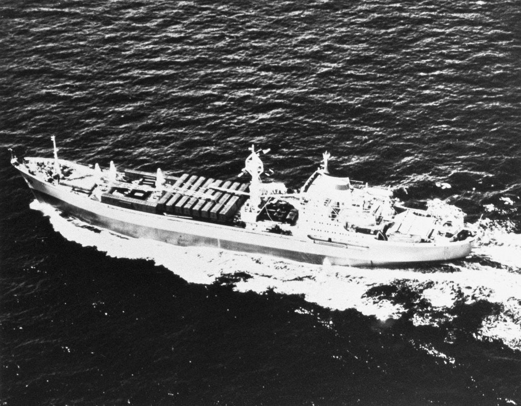 Detail of Aerial View of Ship by Anonymous
