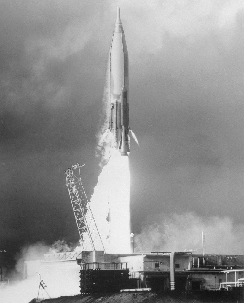 Detail of Atlas-F Missile Launch by Corbis