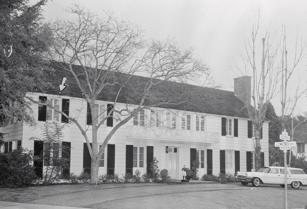 Detail of Exterior View of Lana Turner's Home by Anonymous