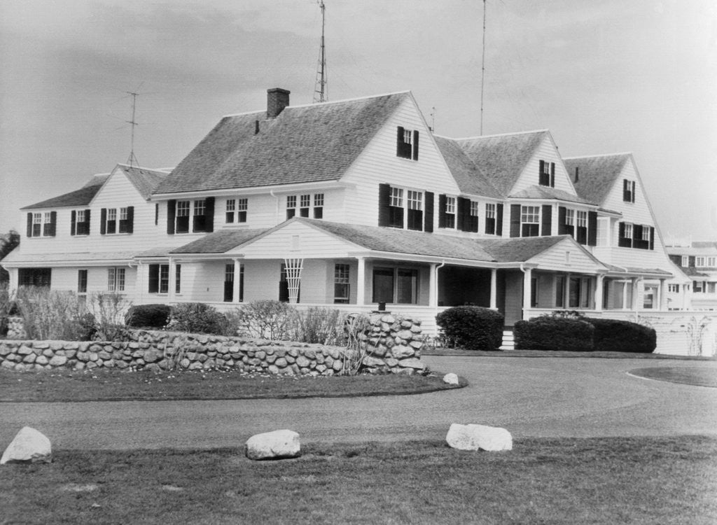 Detail of Exterior View of Home of Joseph Patrick Kennedy Sr. by Anonymous