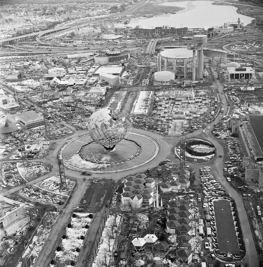 Detail of Aerial View of the Unisphere by Anonymous