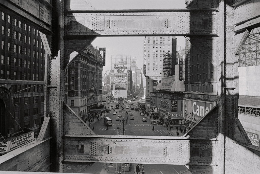 Detail of View of Steel Girders of the Old Times Tower by Anonymous