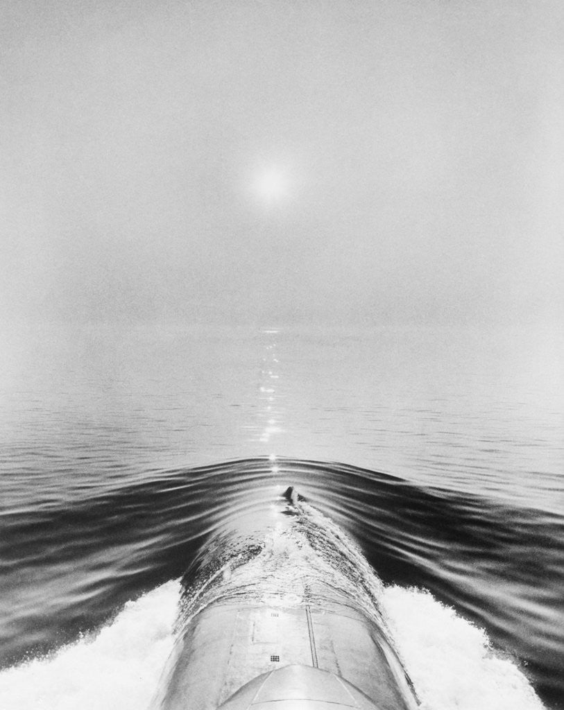Detail of Nuclear Submarine in the Ocean by Anonymous