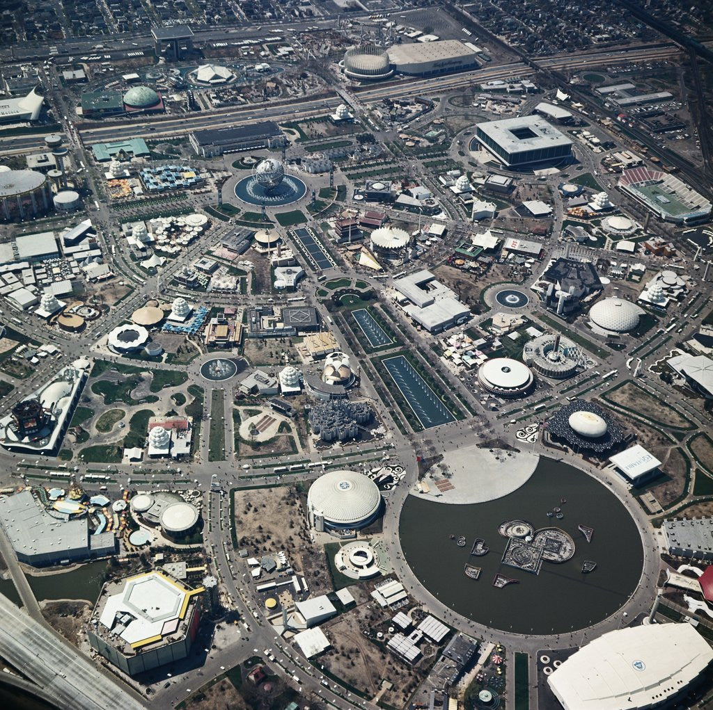 Detail of Aerial View of New York World's Fair by Anonymous