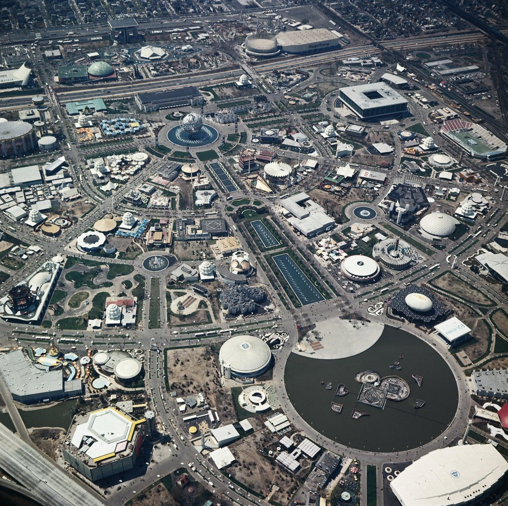 Detail of Aerial View of New York World's Fair by Corbis