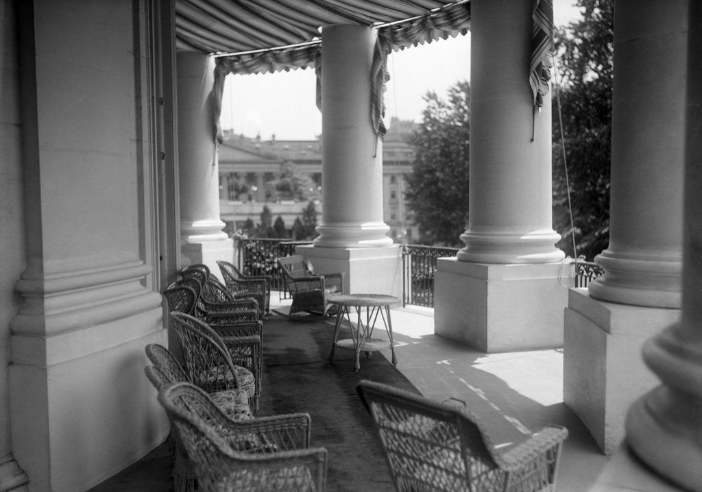 Detail of White House Porch by Anonymous