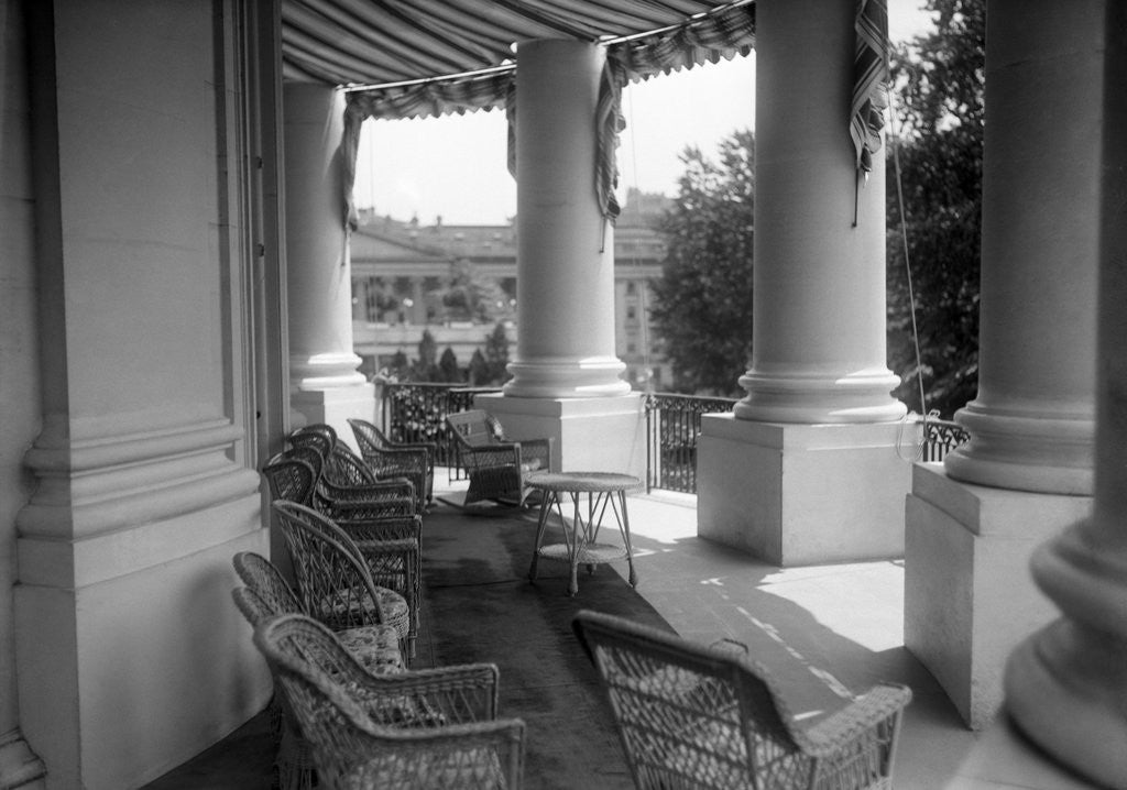 Detail of White House Porch by Corbis