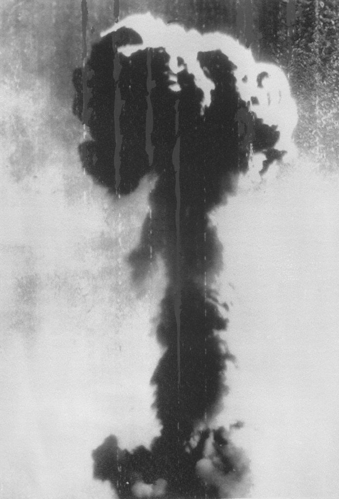 Detail of Mushroom Cloud from Chinese Nuclear Blast by Anonymous