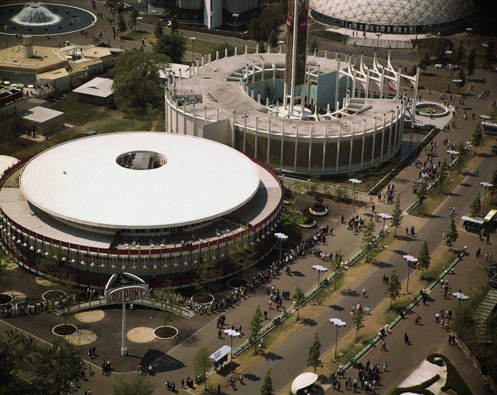 Detail of Dupont and Coca Cola Pavilions by Anonymous