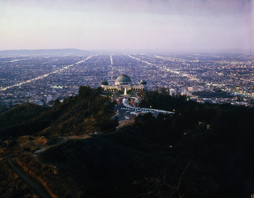 Detail of View of Griffith Observatory and Beyond by Anonymous