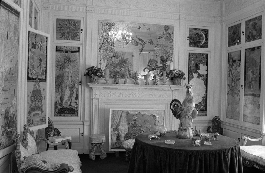 Detail of Library in Helena Rubinstein's Apartment by Anonymous