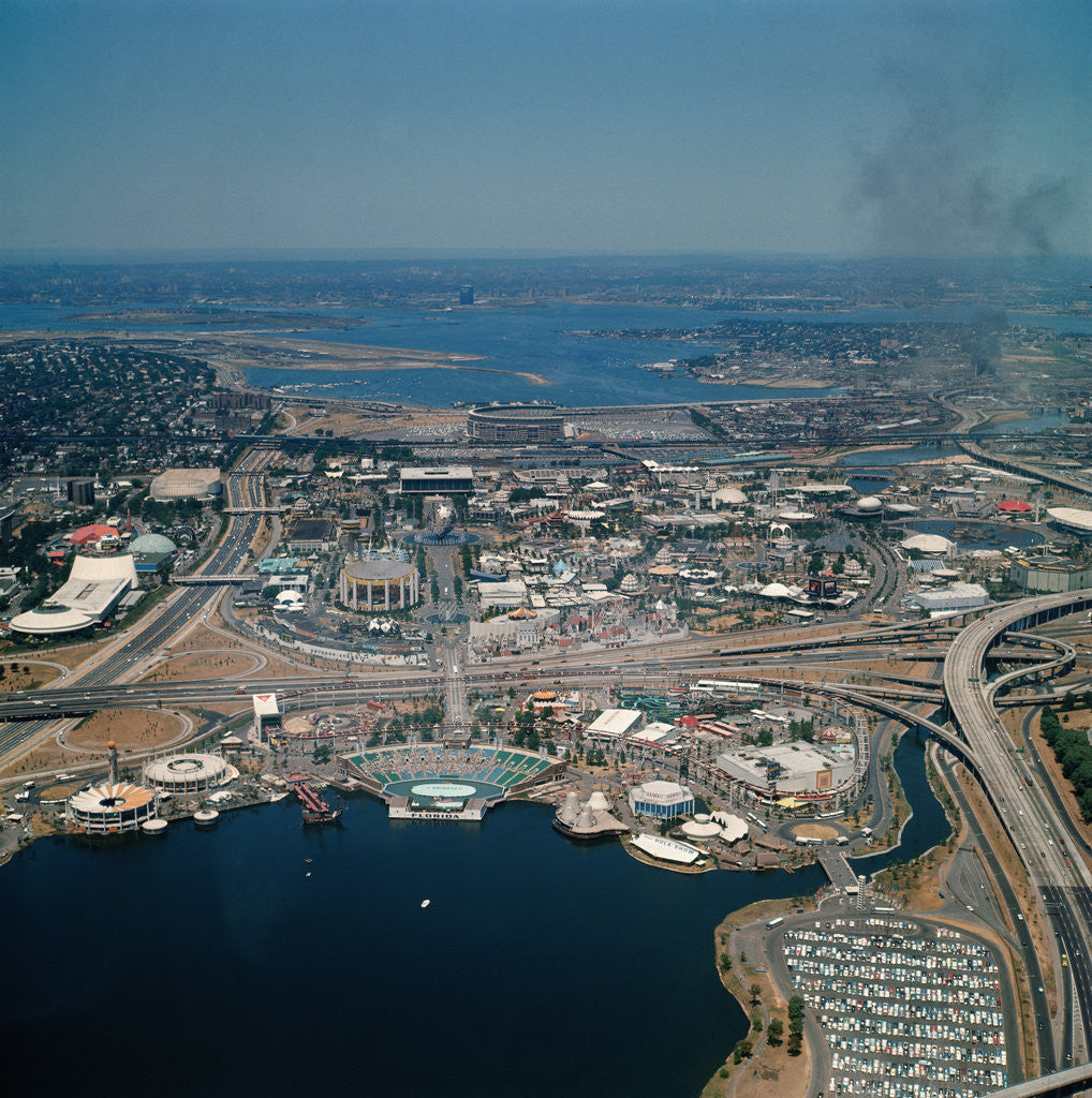 Detail of Aerial View of World's Fair by Anonymous