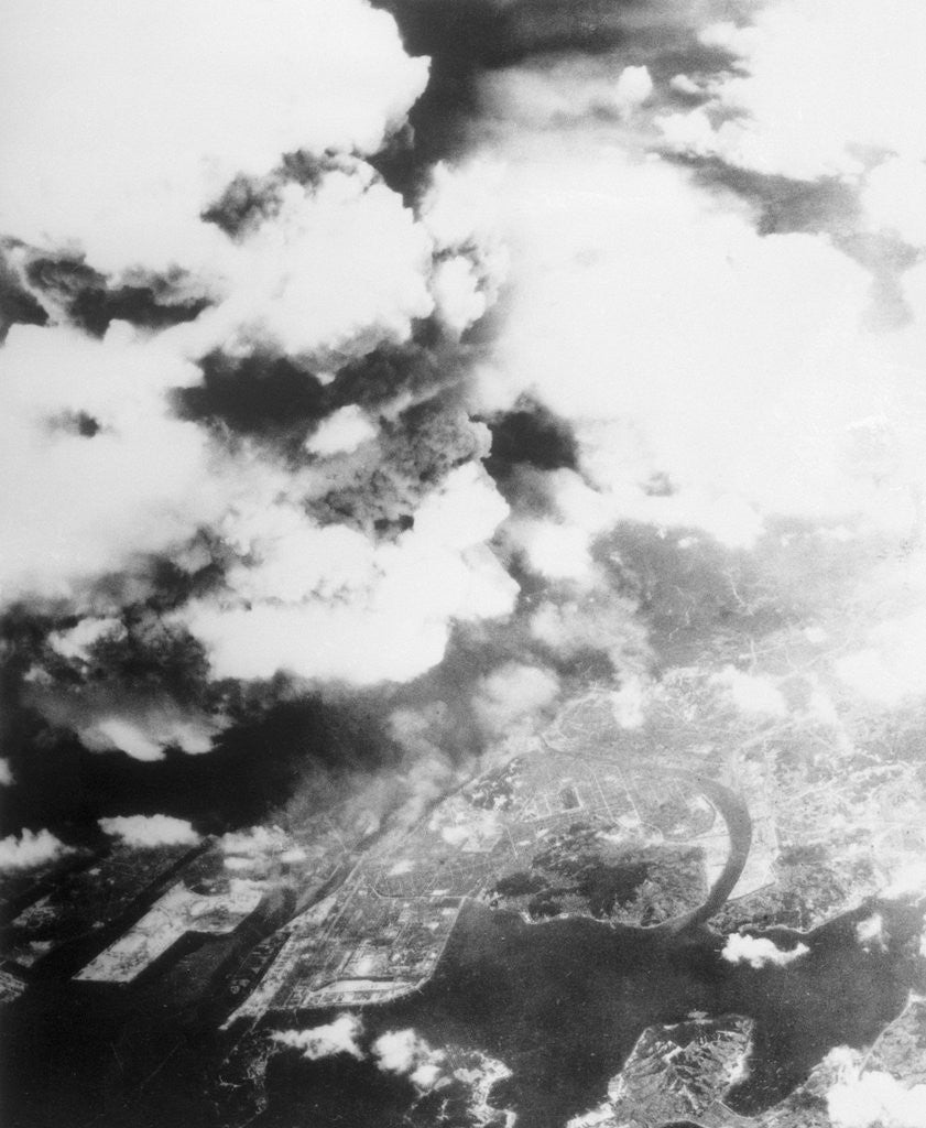 Detail of Hiroshima Mushroom Clouds by Anonymous