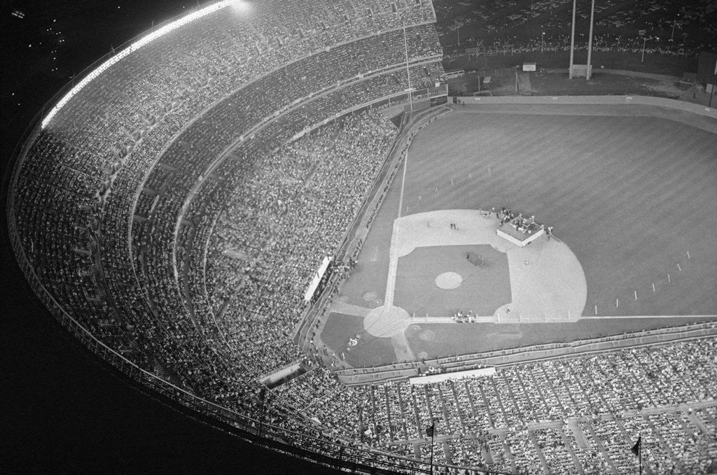 Detail of Shea Stadium During Beatles Concert by Corbis