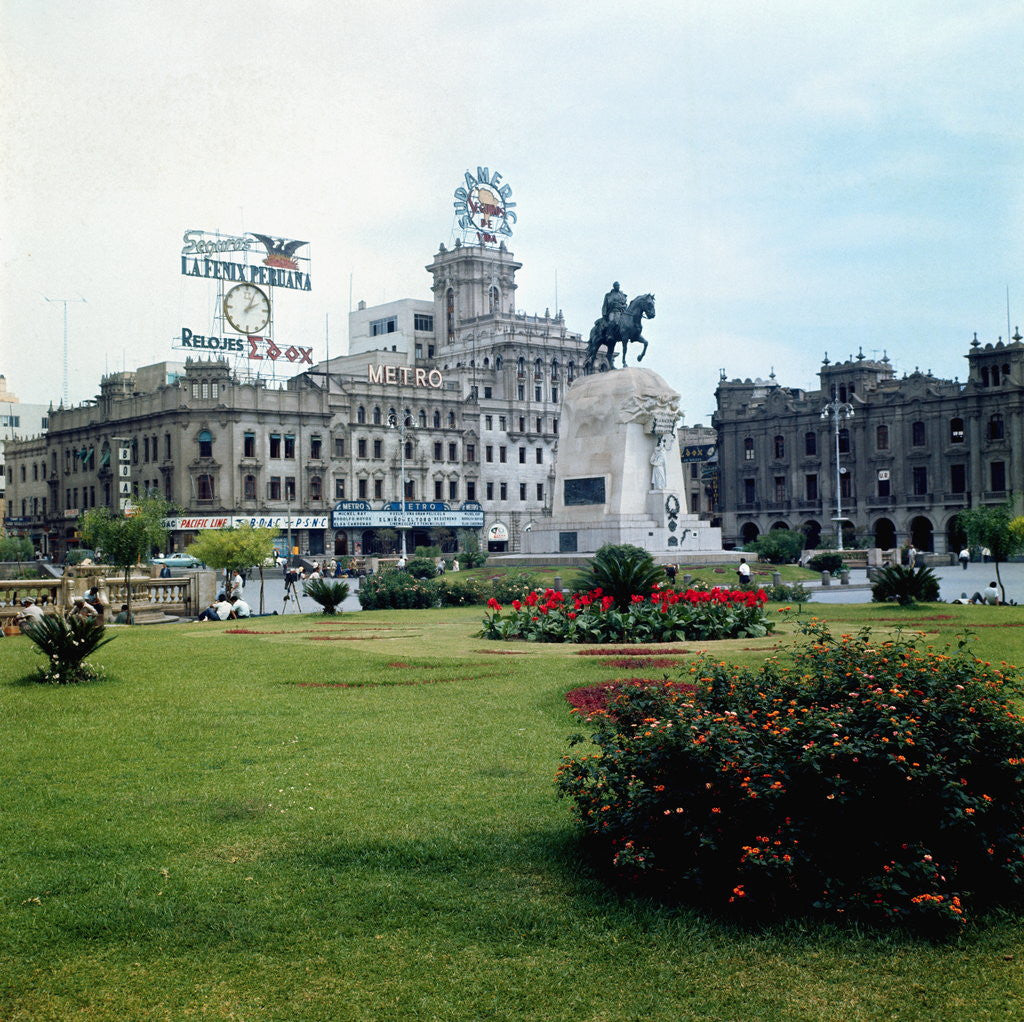 Detail of Plaza of San Martin by Anonymous