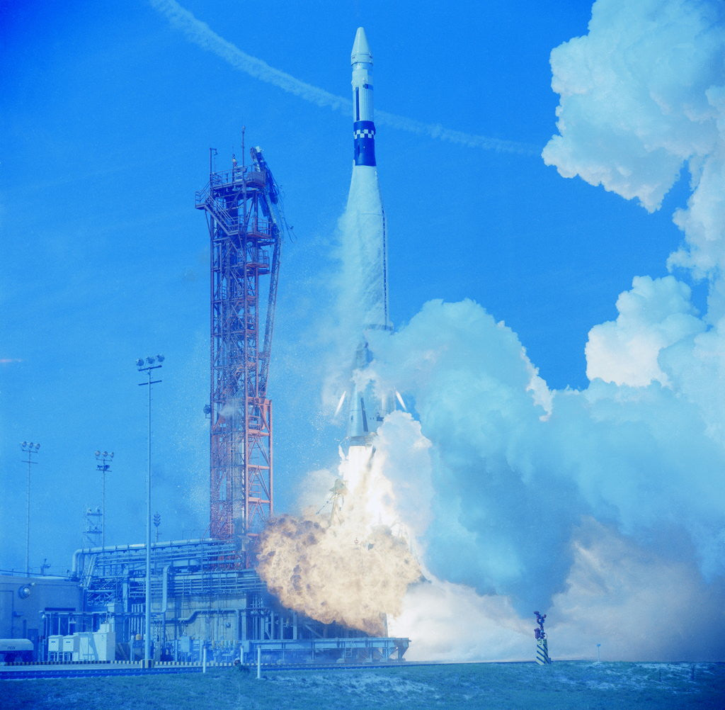 Detail of Atlas Agena Rocket Launching by Anonymous