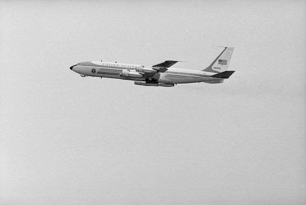 Detail of President Johnson Traveling by Air Force in Flight by Anonymous