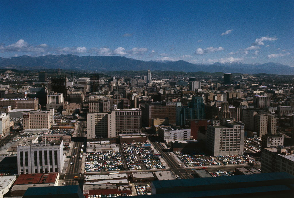 Detail of Aerial View of Los Angeles by Anonymous