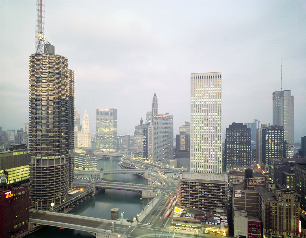 Detail of View of Skyscrapers by Anonymous