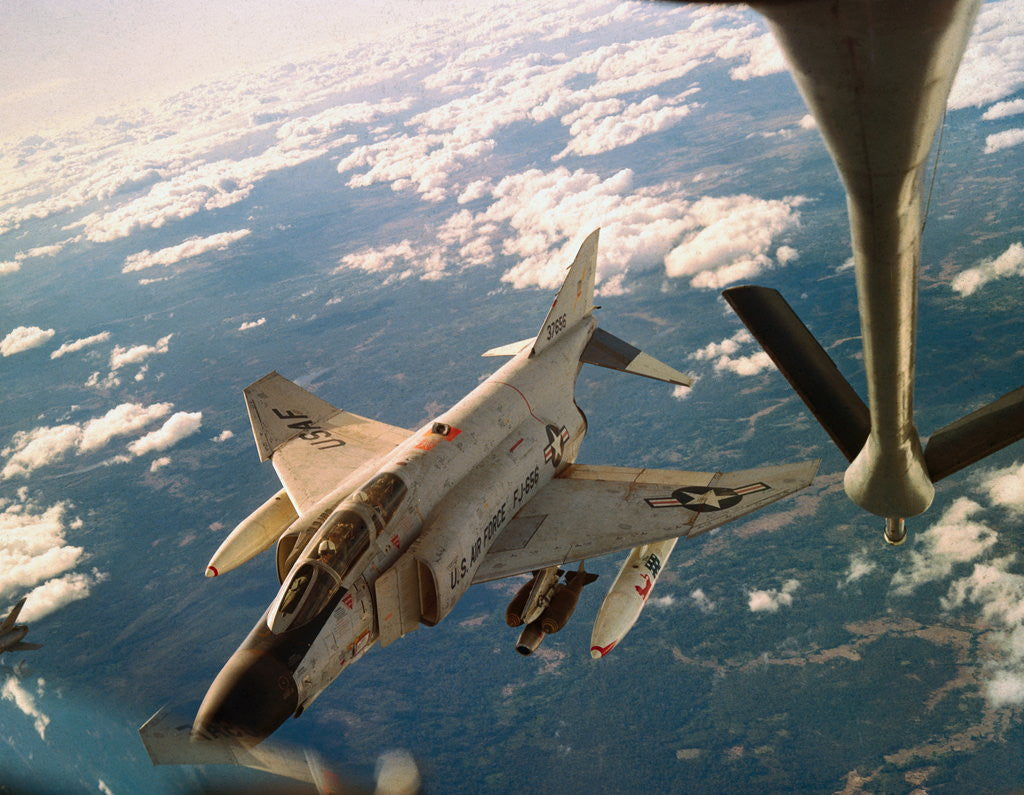 Detail of Air Force Jet Refueling While Flying by Anonymous
