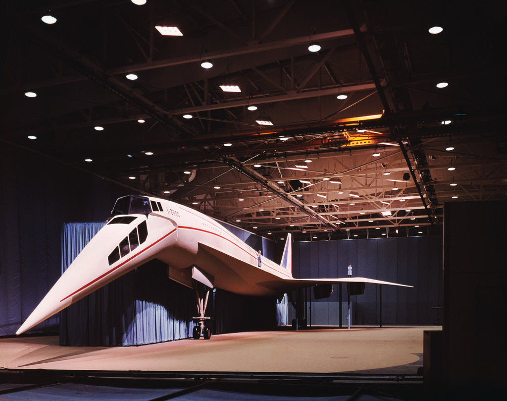 Detail of View of Mockup of Lockheed 2000 Supersonic Transport by Corbis