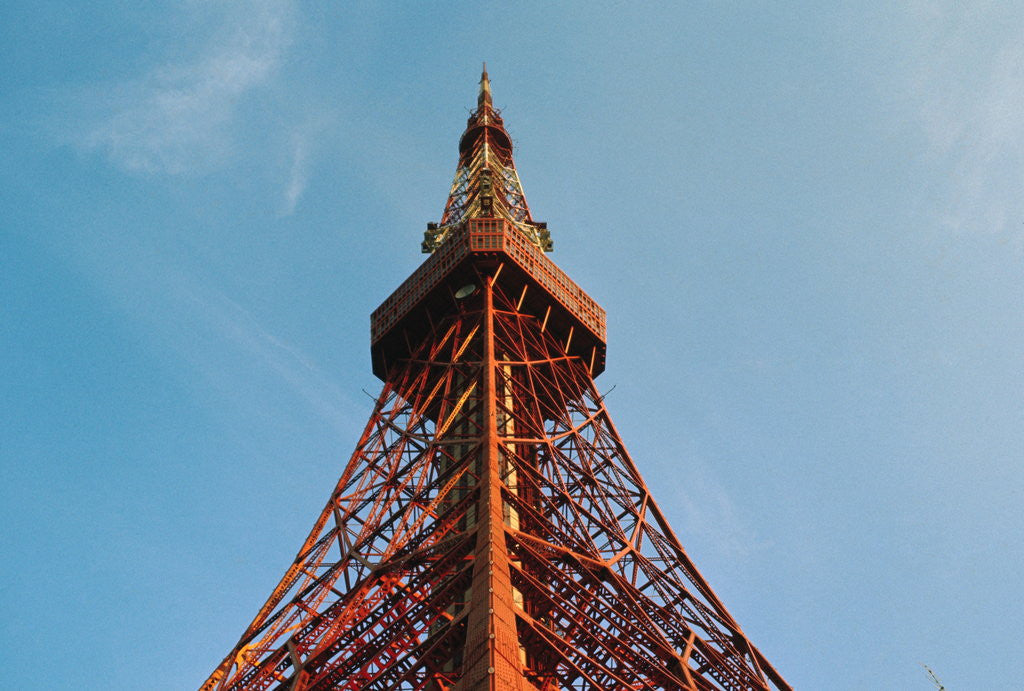 Detail of View of Tokyo Tower Located in Center of City by Corbis