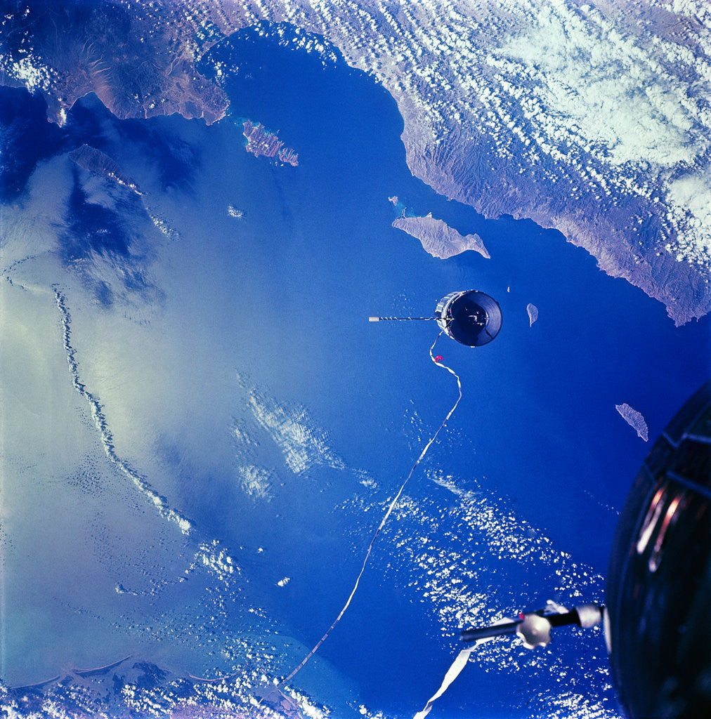 Detail of View of Agena Target Vehicle in Sky by Anonymous