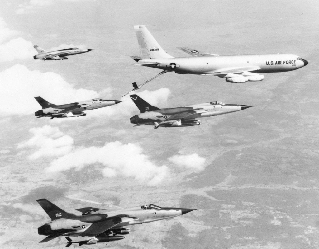 Detail of Fighter Jets Refueling in Flight by Anonymous
