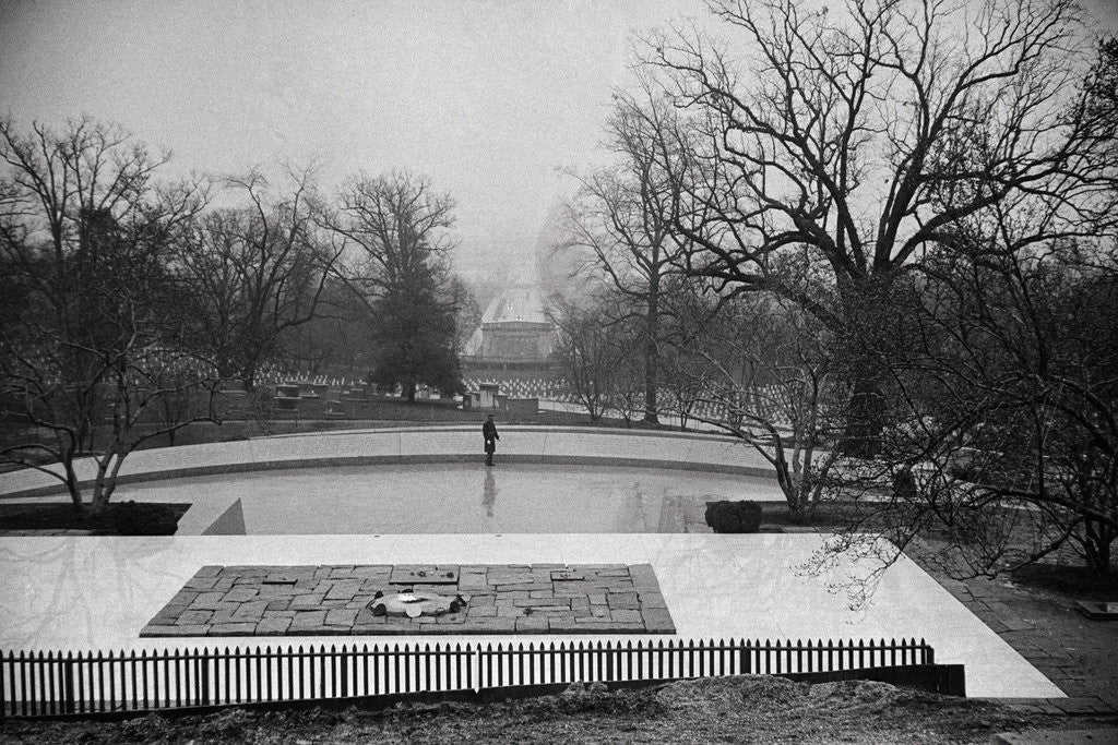 Detail of Burial Site of The Late John Fitzgerald Kennedy and Children by Anonymous