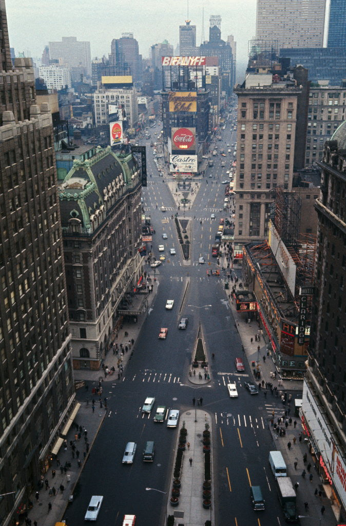 Detail of Aerial View of Times Square by Corbis
