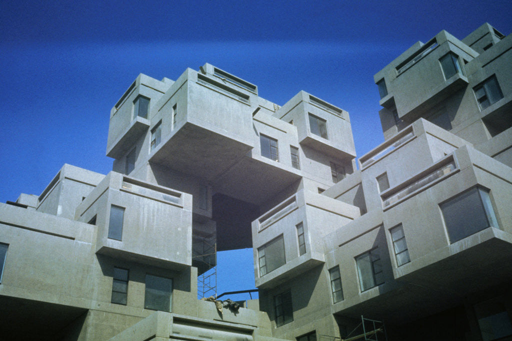 Detail of Habitat 67 Apartments Built for 1967 Exposition by Anonymous