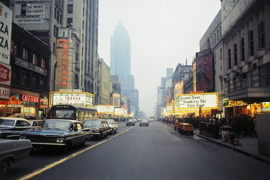 Detail of View of 42nd Street in New York City by Anonymous