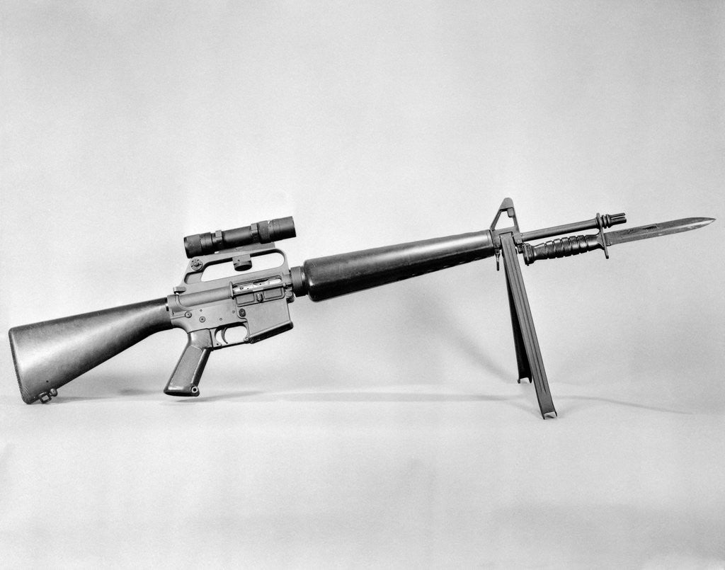 Detail of AR-15 Rifle by Anonymous