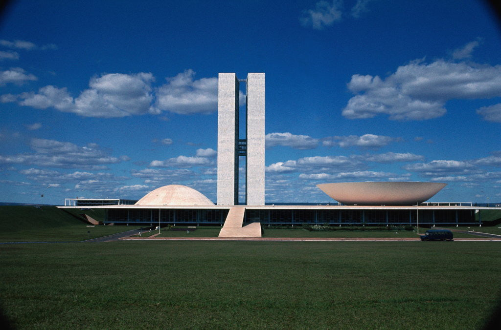 Detail of Congress Building in Brasilia by Anonymous