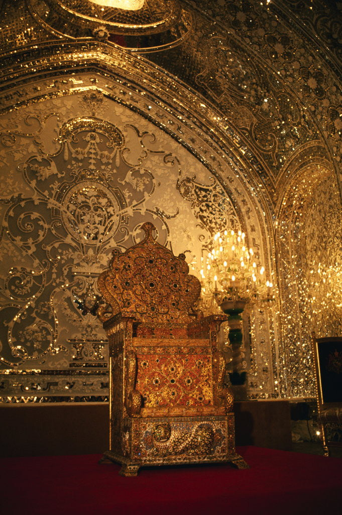 Detail of View of Peacock Throne by Anonymous