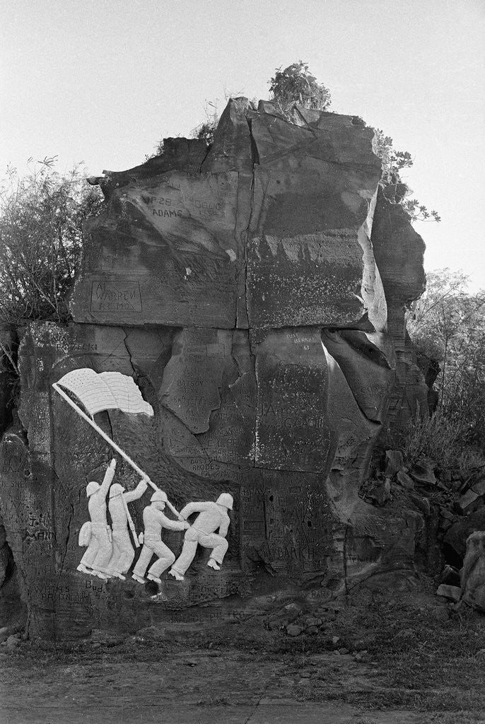 Detail of Sculpture of the Fall of Iwo Jima by Anonymous