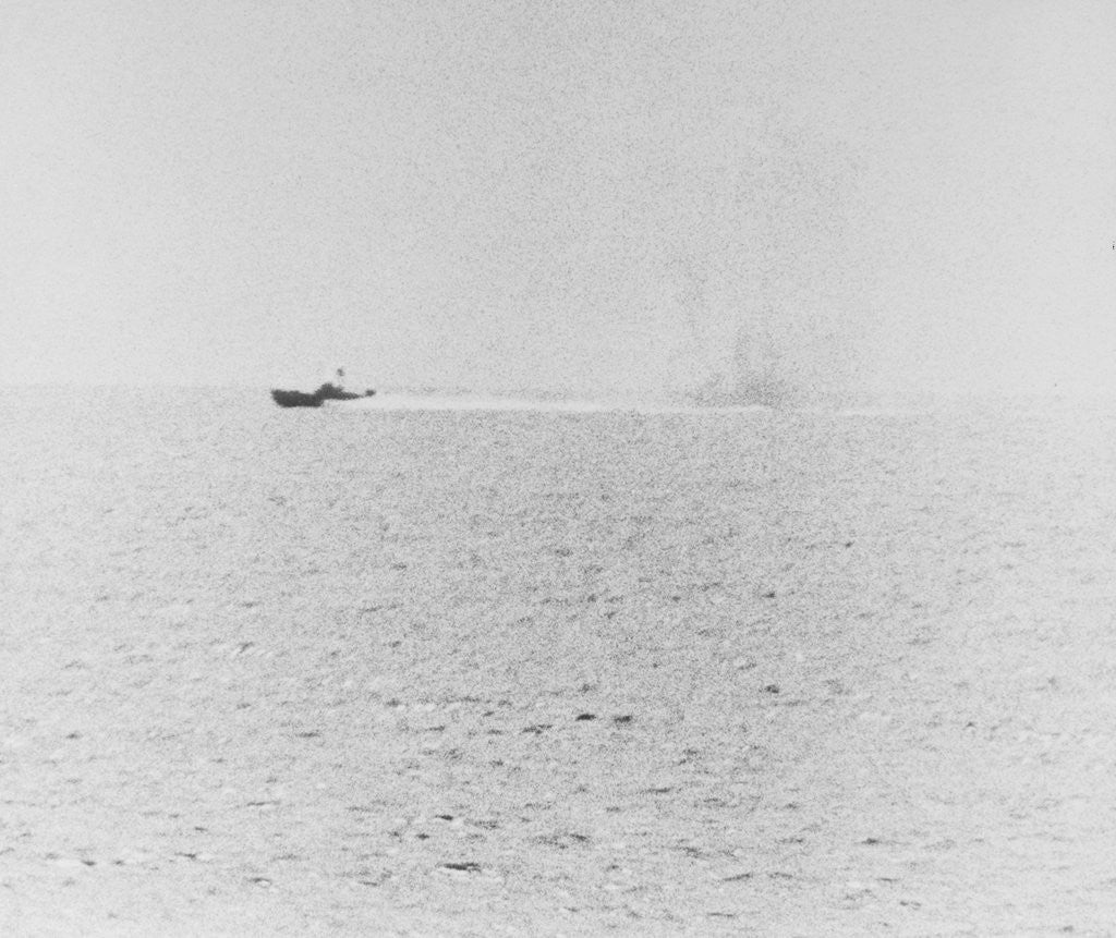 Detail of Navy Destroyer in Battle in South China Sea by Anonymous