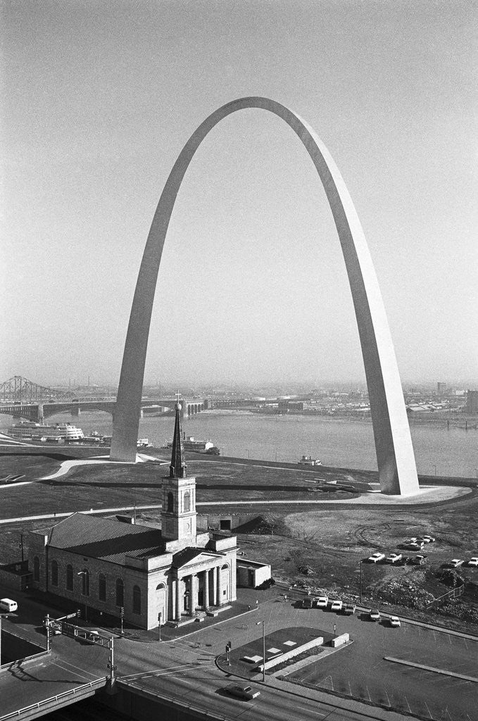 Detail of Aerial View of the Gateway Arch by Anonymous
