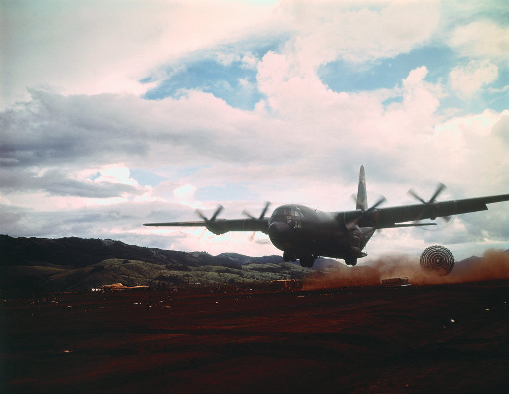 Detail of Air Force Dropping Food and Ammunition by Anonymous