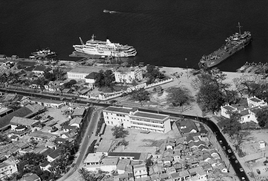 Detail of Aerial View of Military Base by Anonymous