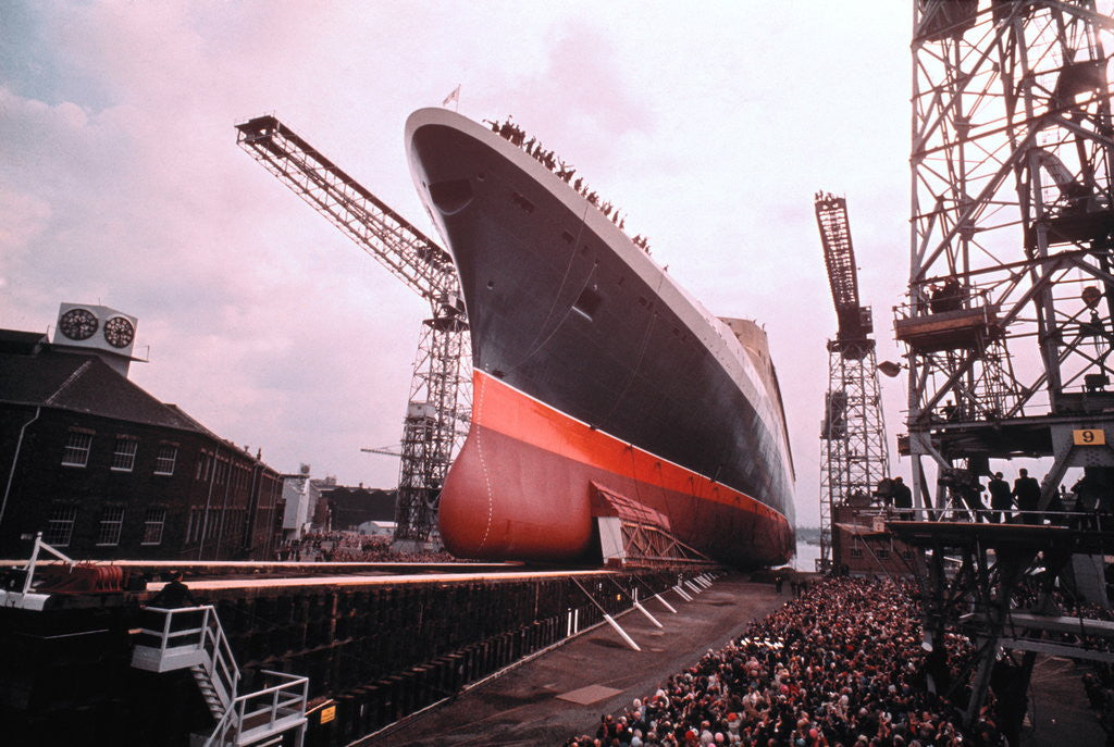 Detail of Giant Cunard Liner by Corbis