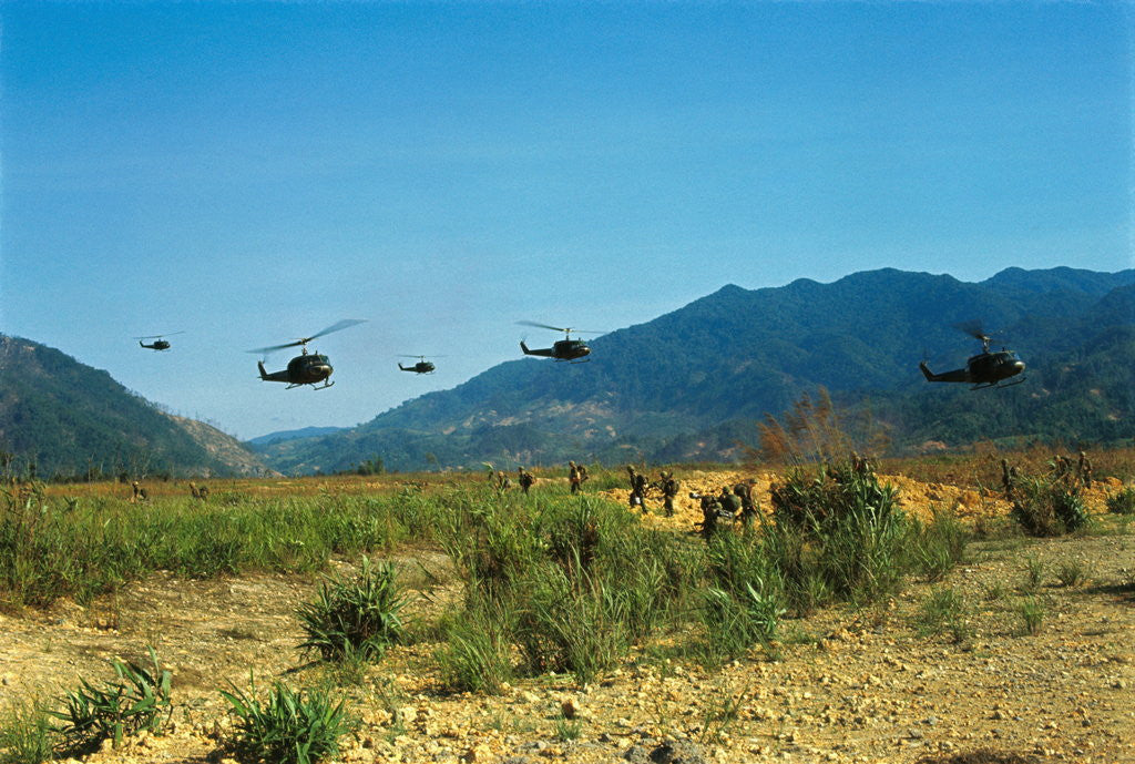 Detail of View of Helicopters Landing by Anonymous