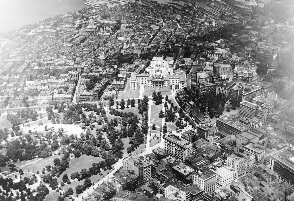 Detail of Aerial View of Boston by Anonymous