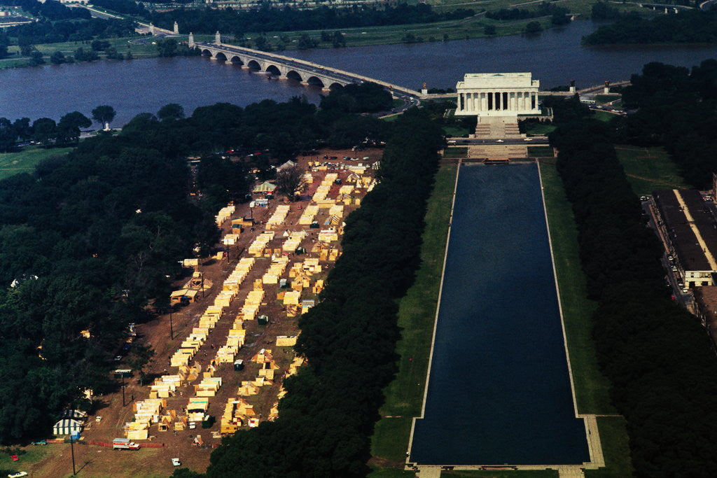 Detail of Aerial View Of Washington Monument Area by Anonymous