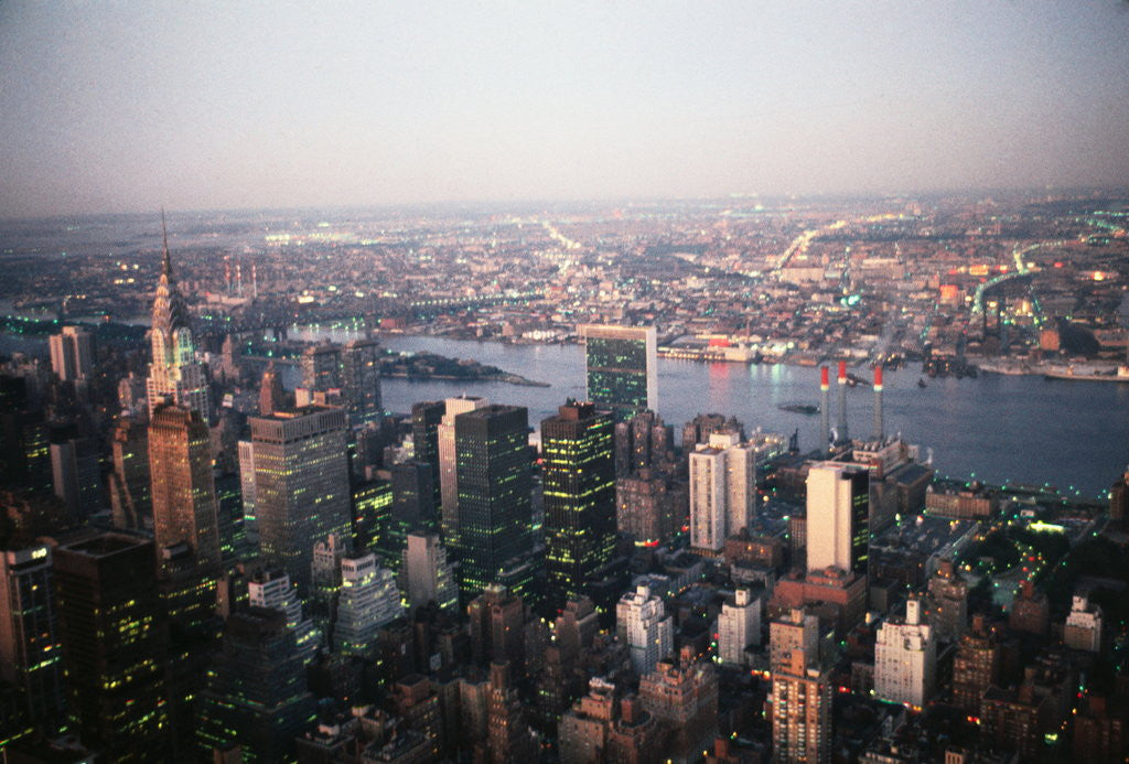 Detail of View of New York by Anonymous
