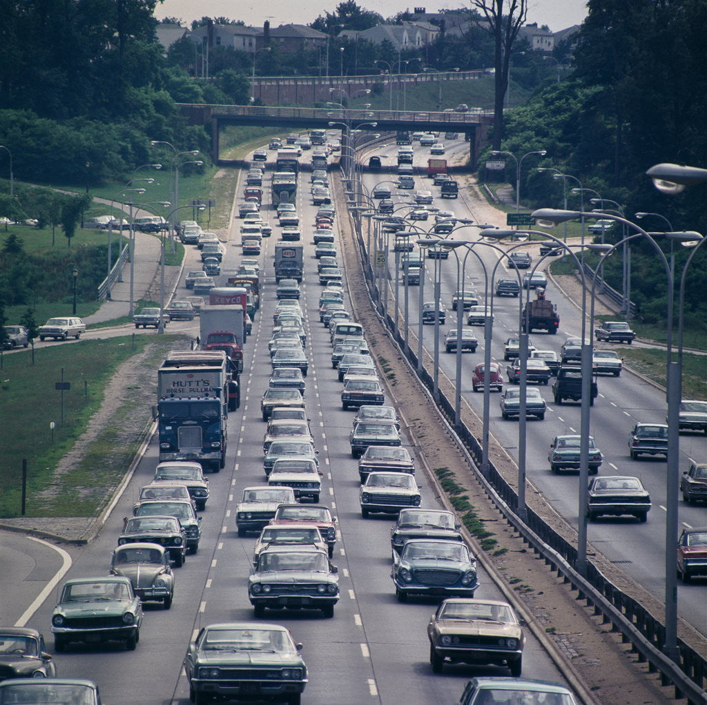 Detail of Traffic on Highway by Anonymous