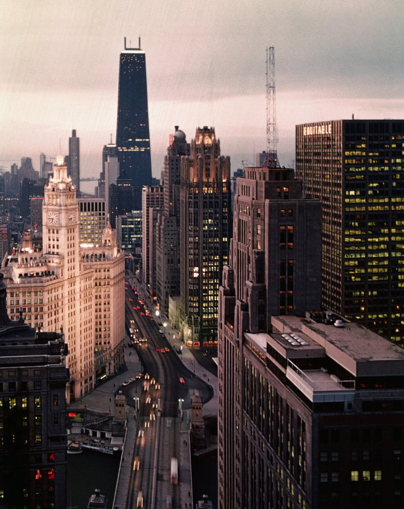 Detail of Chicago's Miracle Mile by Anonymous